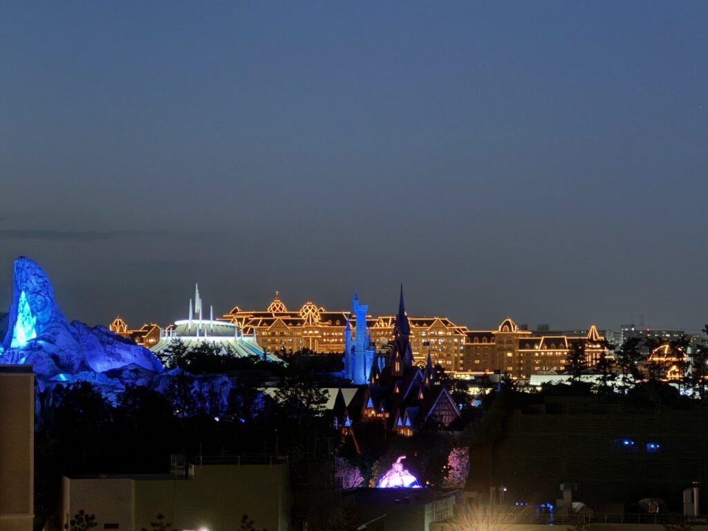 シェラトングランデトーキョーベイホテル、ディズニー、夜景、シンデレラ城