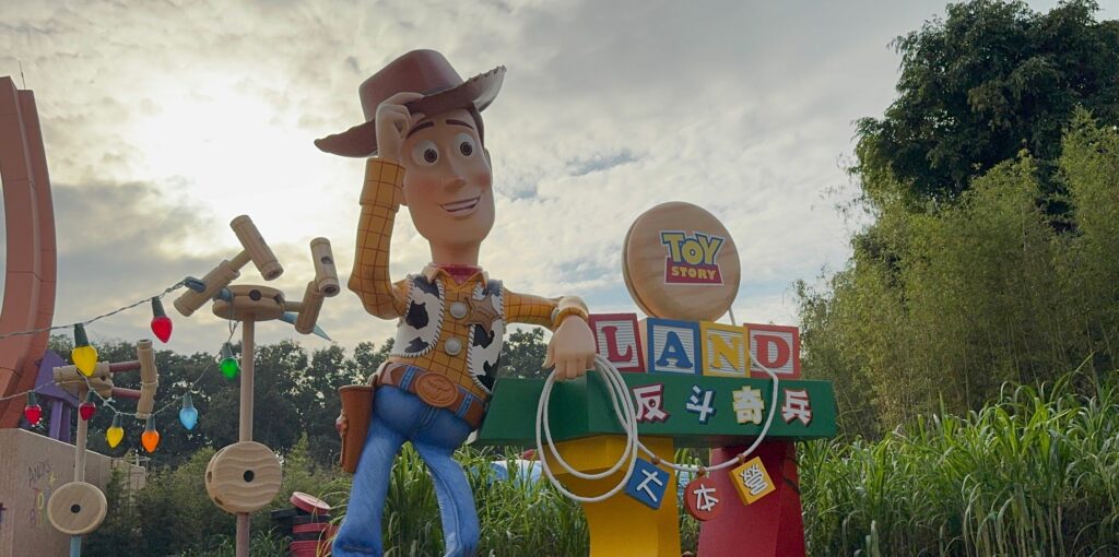 香港ディズニーランド、トイストーリー、ウッディ