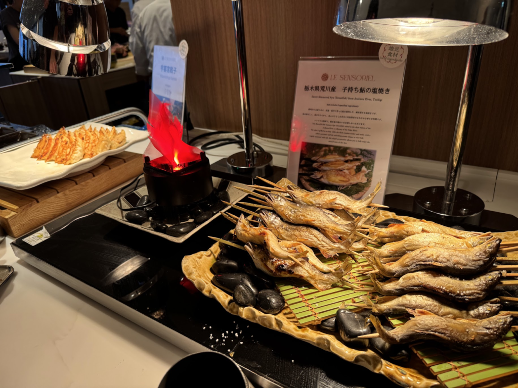 グランドメルキュール那須、ビュッフェ、魚、