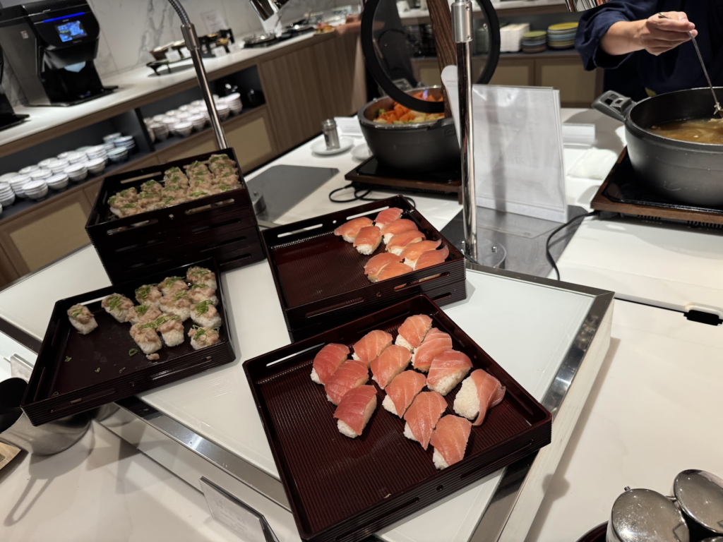 グランドメルキュール那須、ビュッフェ、お寿司