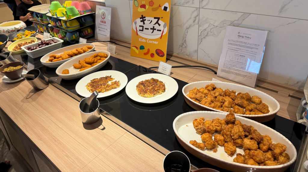 グランドメルキュール那須、ビュッフェ、キッズコーナー