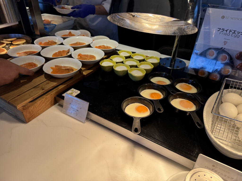 グランドメルキュール那須、朝食、卵