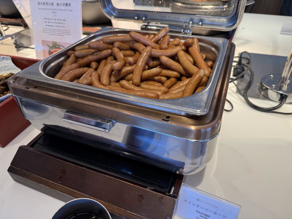 グランドメルキュール那須、朝食、ソーセージ