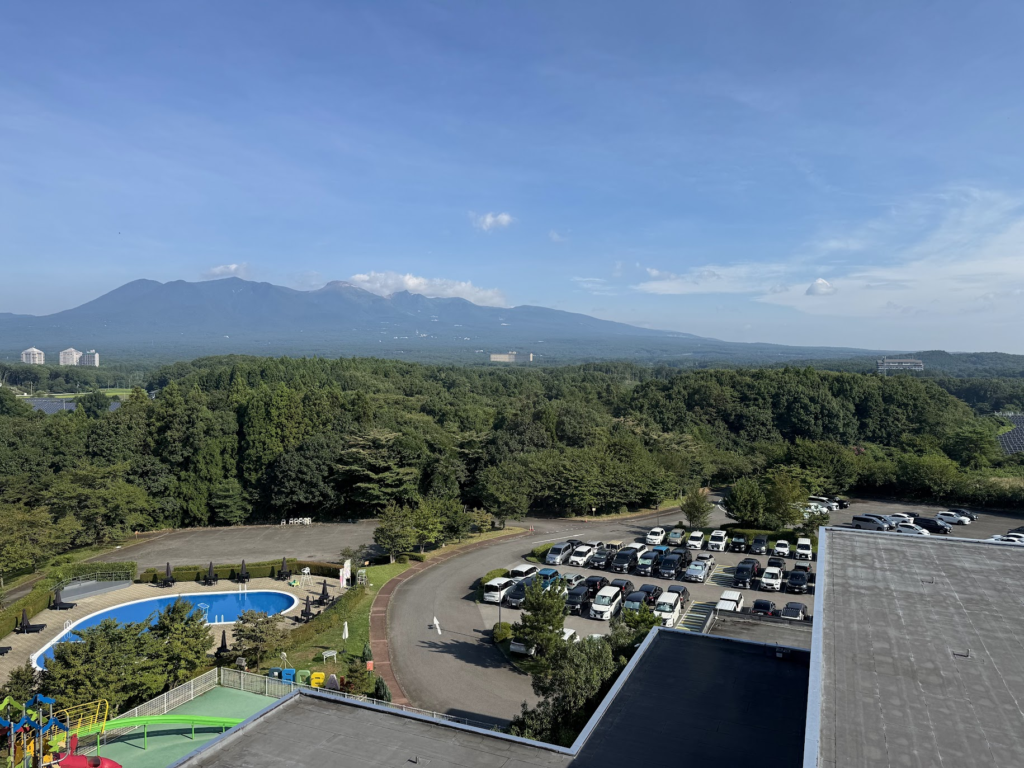 グランドメルキュール那須、朝食、景色、緑、山々