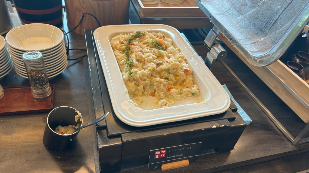 ホテルクラッド、ビュッフェ、木の花の湯、ダイニング花衣、朝食