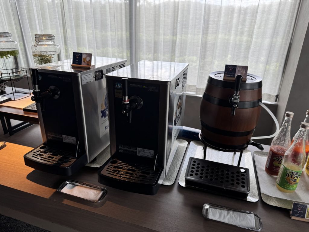 グランドメルキュール那須、ラウンジ、ビール