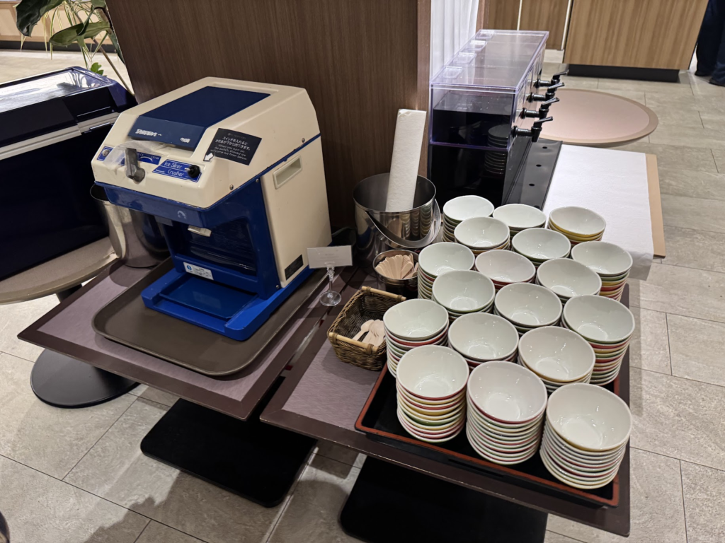 グランドメルキュール八ヶ岳、ブッフェ、かき氷