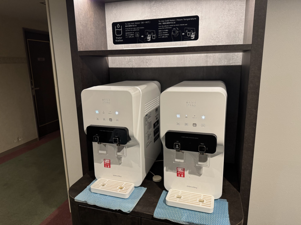 グランドメルキュール八ヶ岳、ウォーターサーバー、お水