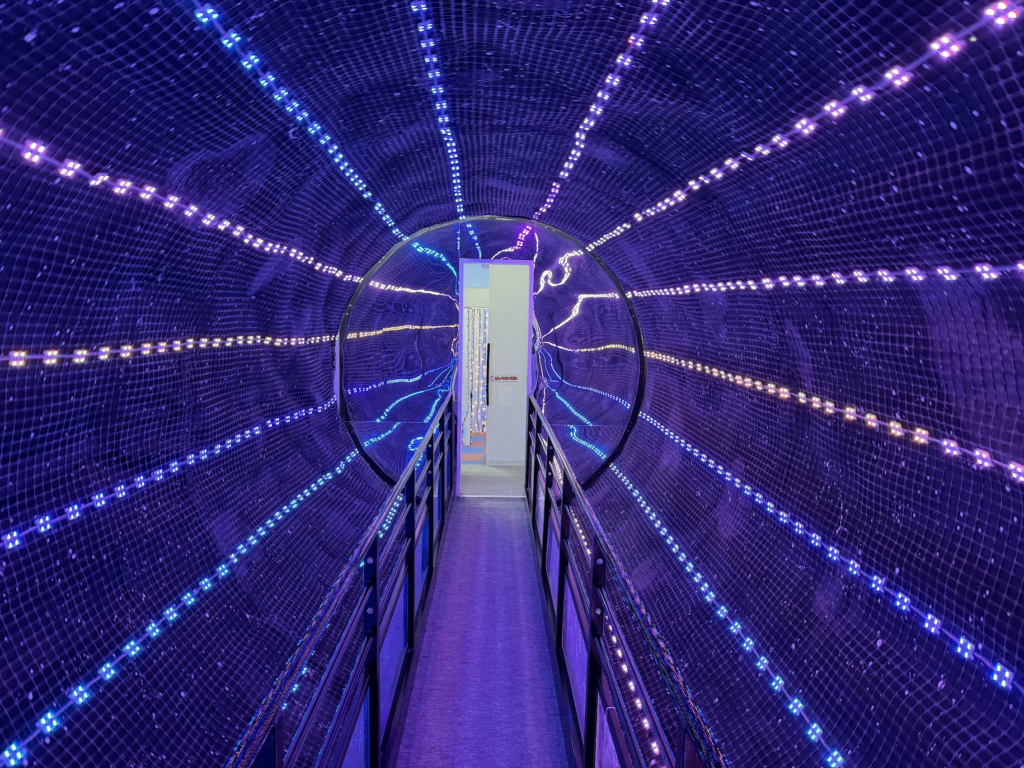 東京あそびマーレ、京王、室内、遊園地、光の迷路